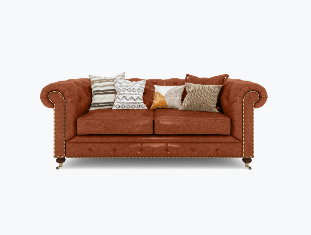 Columbus Leather Sofa-2 Seater -Leather-CLASSIC