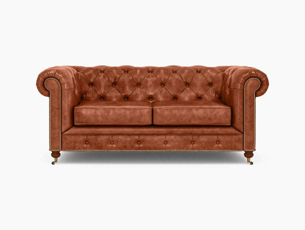 Morrilton Chesterfield Leather Sofa-3 Seater -Leather-CLASSIC