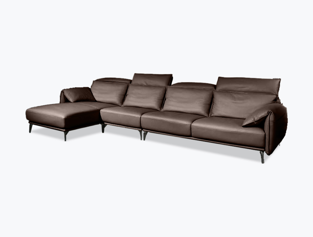 Munich Leather Sofa-L-Shape-Leather-Prescott