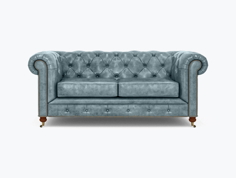 Morrilton Chesterfield Leather Sofa-3 Seater -Leather-LINEA-COLLECTION