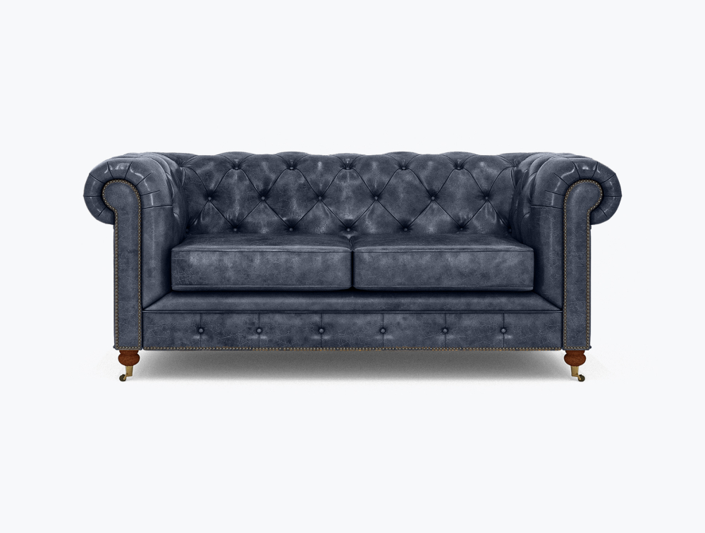Morrilton Chesterfield Leather Sofa-3 Seater -Leather-SEQUOIA