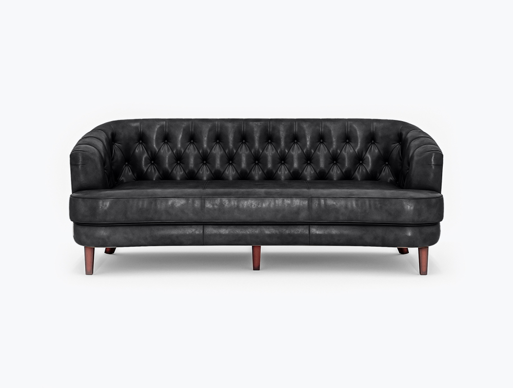 Benton Leather Sofa-3 Seater -Leather-VOGUE