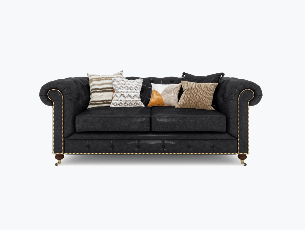 Columbus Leather Sofa-2 Seater -Leather-VOGUE