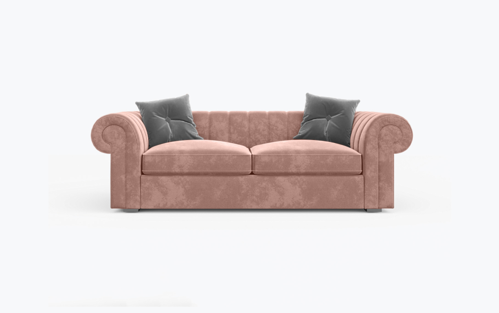 Hereford Chesterfield Sofa-2 Seater -Wool-Beech