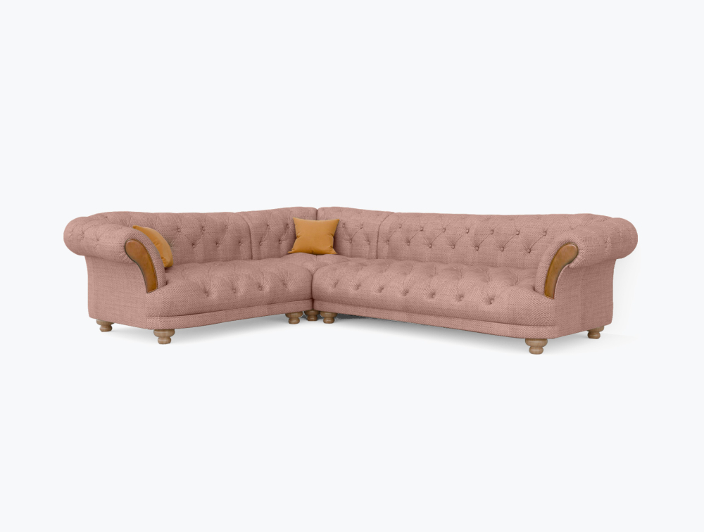 Worcester Sofa-Corner-Velvet-Beech
