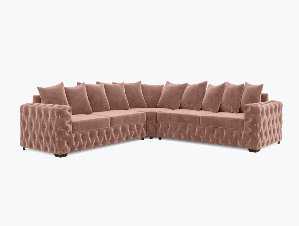 Sheffield Corner Sofa -Corner-Velvet-Beech