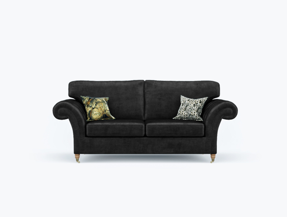 Preston Sofa-1 Seater -Wool-Black