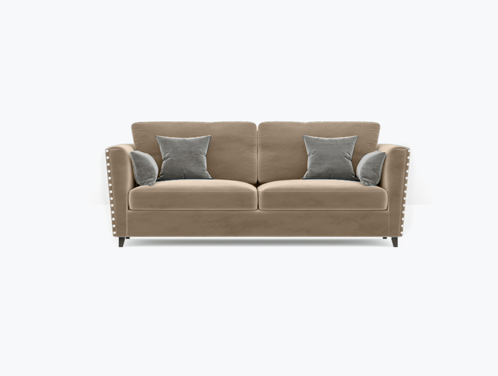 Peterborough Sofa-3 Seater -Wool-Brown