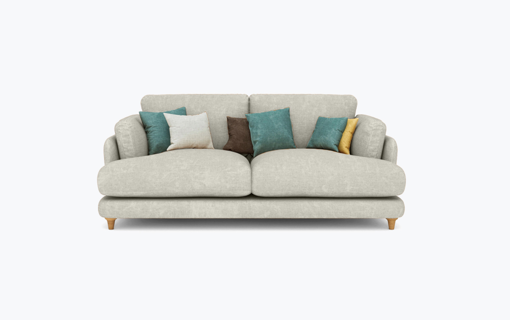 Fleecy Sofa-2 Seater -Velvet-Cream