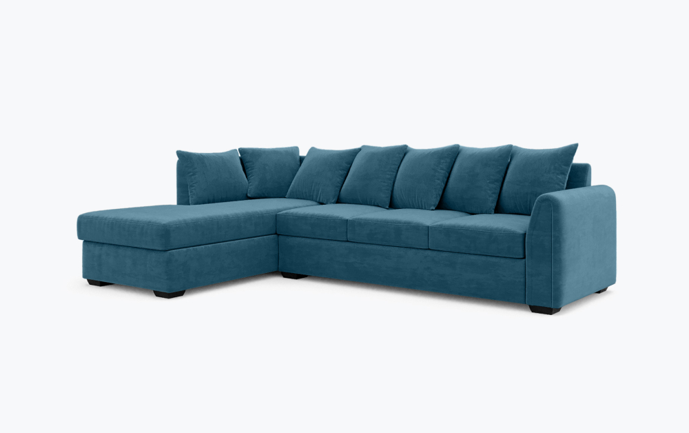 Leeds Corner Sofa-Corner-Wool-Blue