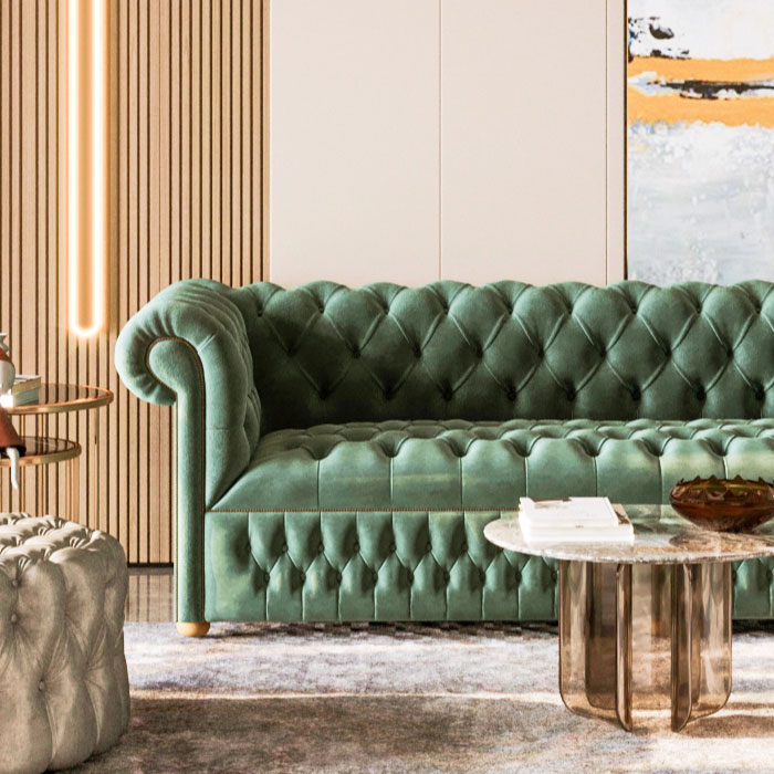 Dunstable Green Sofa