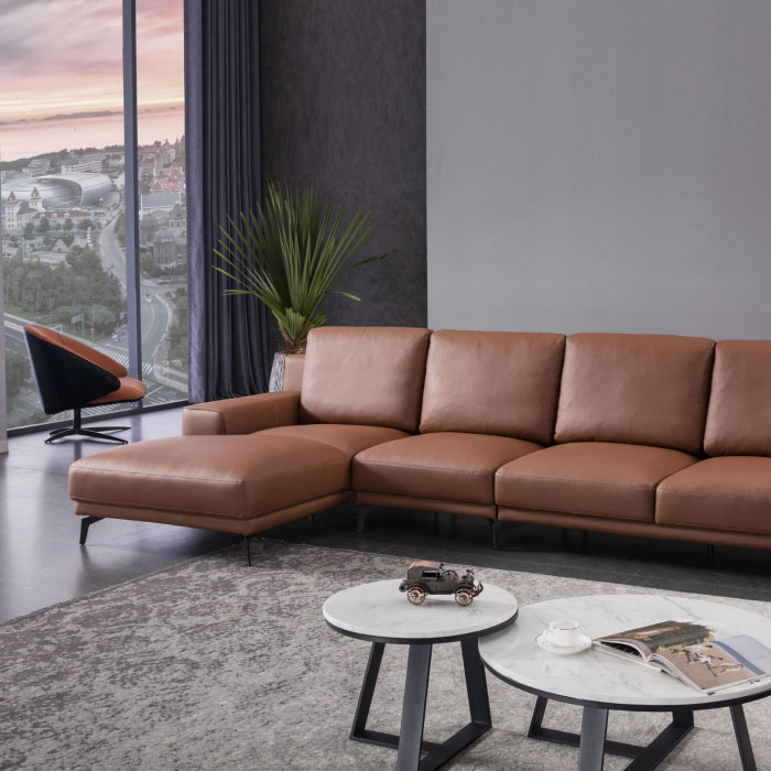 Florence Leather Sofa 