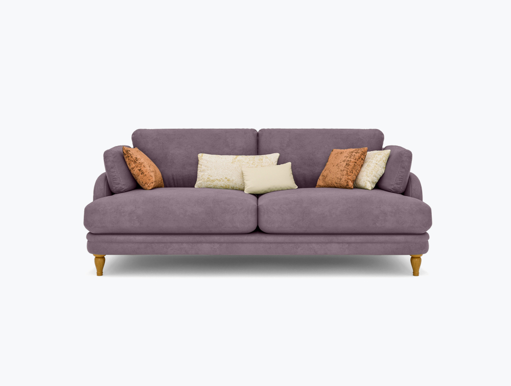 Mushy Sofa-3 Seater -Wool-Grape