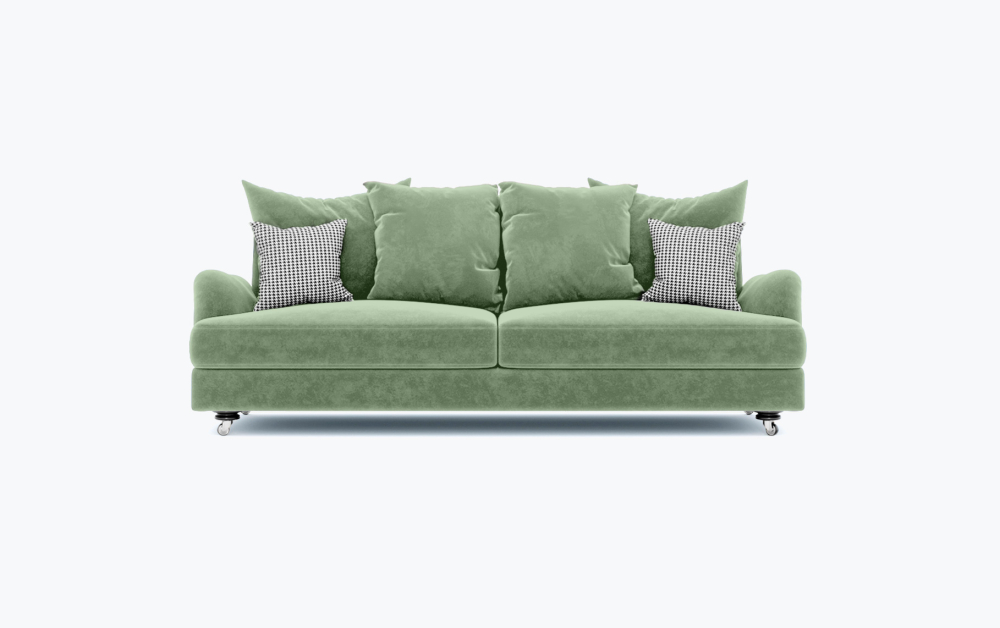 Gloopy Sofa-2 Seater -Wool-Green