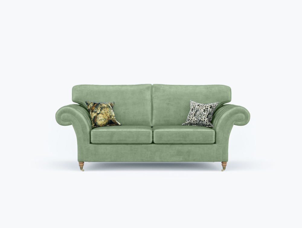 Preston Sofa-3 Seater -Wool-Green