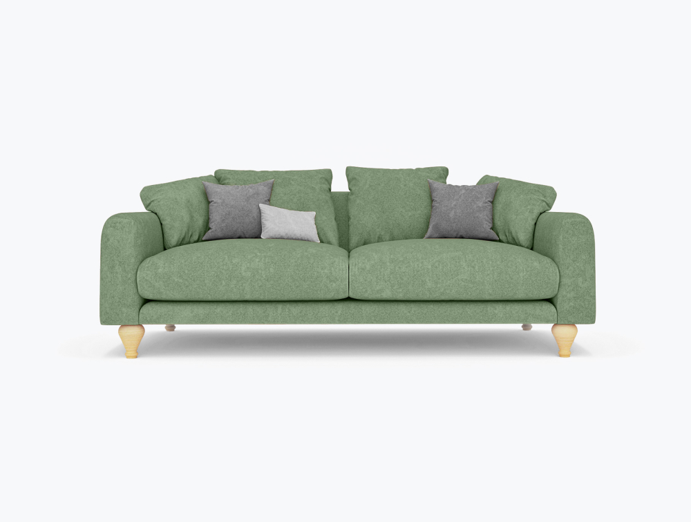 Swampy Sofa-3 Seater -Velvet-Green