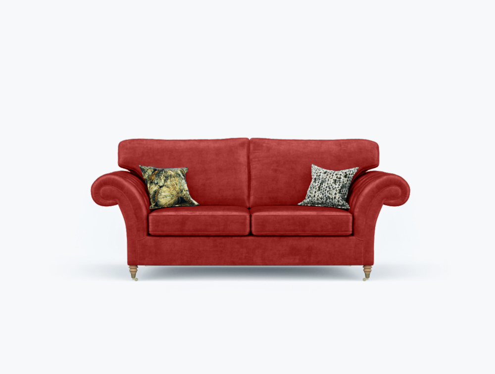 Preston Sofa-3 Seater -Wool-Maroon