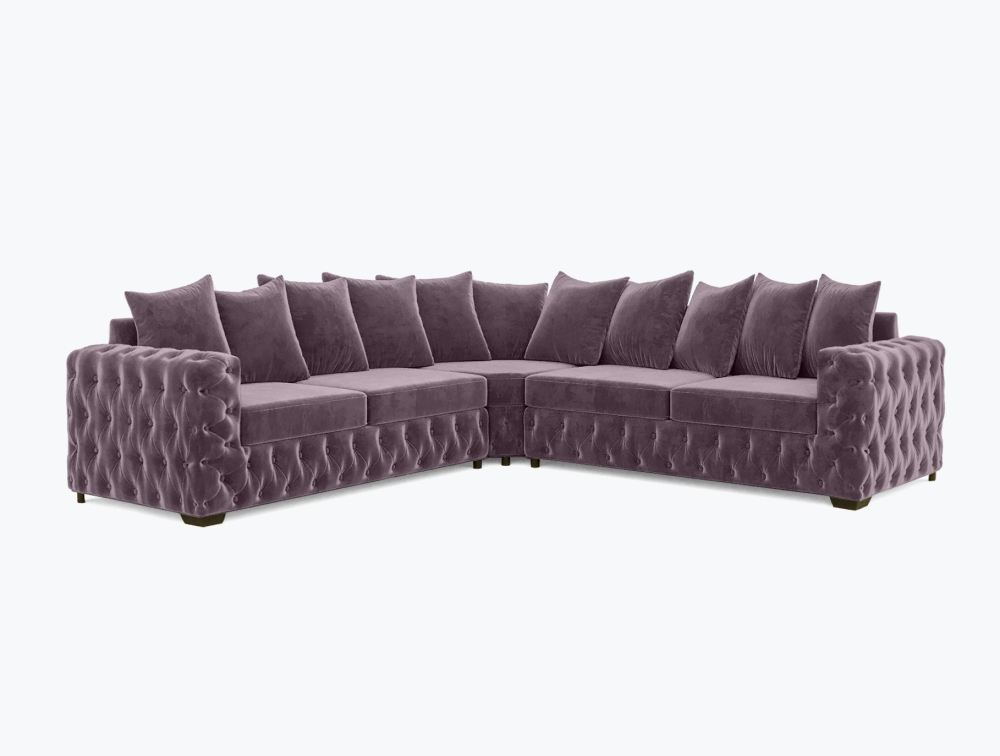 Sheffield Corner Sofa -Corner-Velvet-Mauve