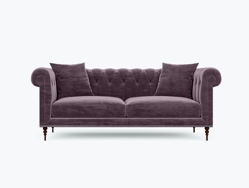 Phoenix Sofa-2 Seater -Wool-Mauve
