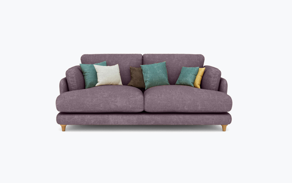 Fleecy Sofa-2 Seater -Velvet-Mauve