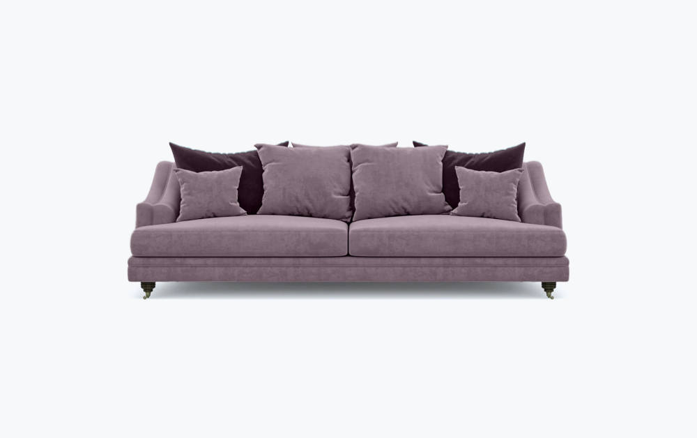 Edinburgh Scattered Sofa-3 Seater -Wool-Mauve