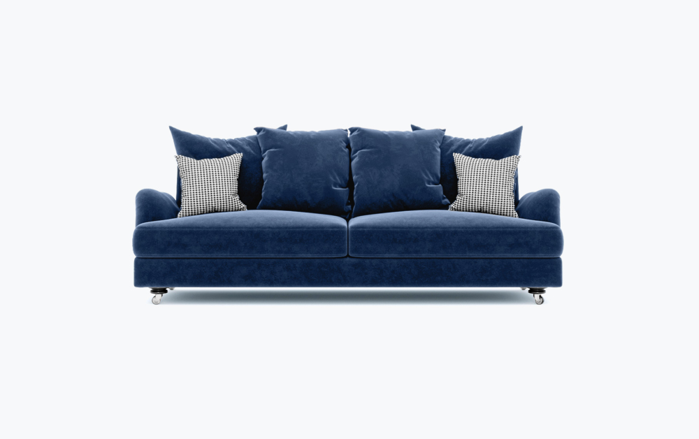 Gloopy Sofa-3 Seater -Wool-Navy Blue