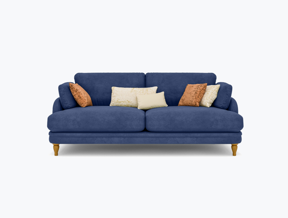 Mushy Sofa-3 Seater -Wool-Navy Blue