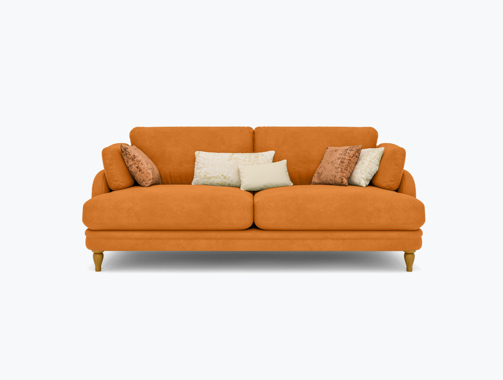 Mushy Sofa-3 Seater -Wool-Orange