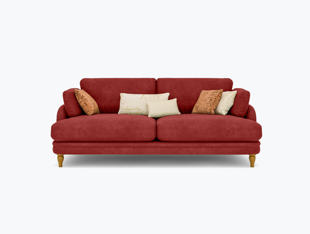 Mushy Sofa-3 Seater -Wool-Red