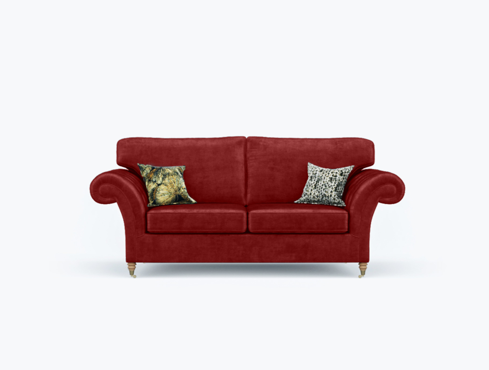 Preston Sofa-3 Seater -Wool-Red