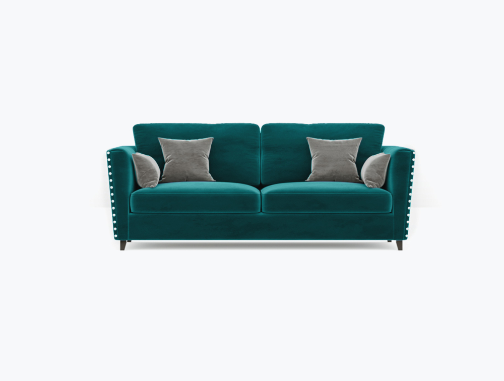 Peterborough Sofa-3 Seater -Wool-Turkish Blue