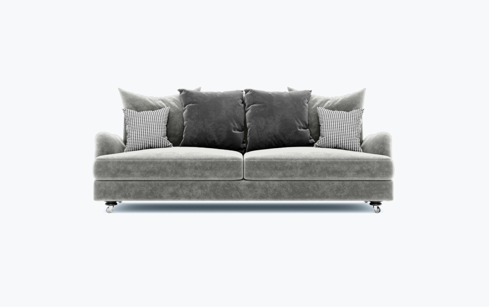 Gloopy Sofa-3 Seater -Wool-White