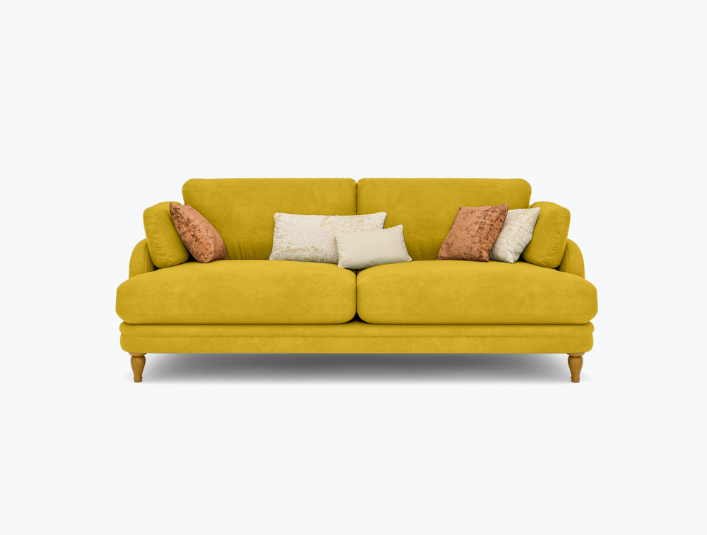 Mushy Sofa-3 Seater -Wool-Yellow