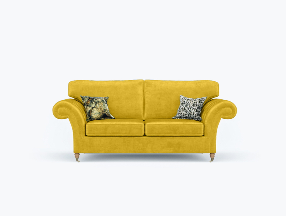 Preston Sofa-2 Seater -Wool-Yellow