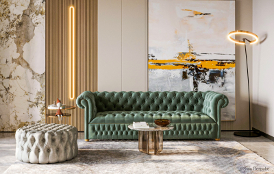 Dunstable Green Sofa