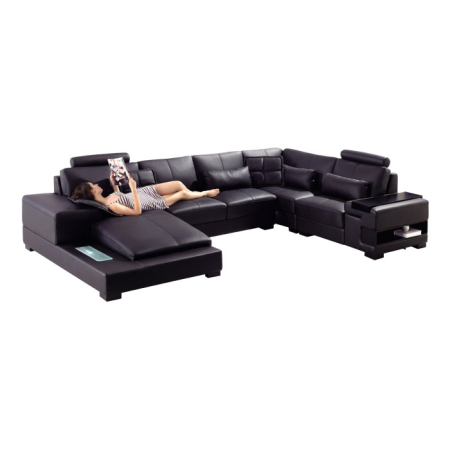 Prague U-Shape Leather Sofa