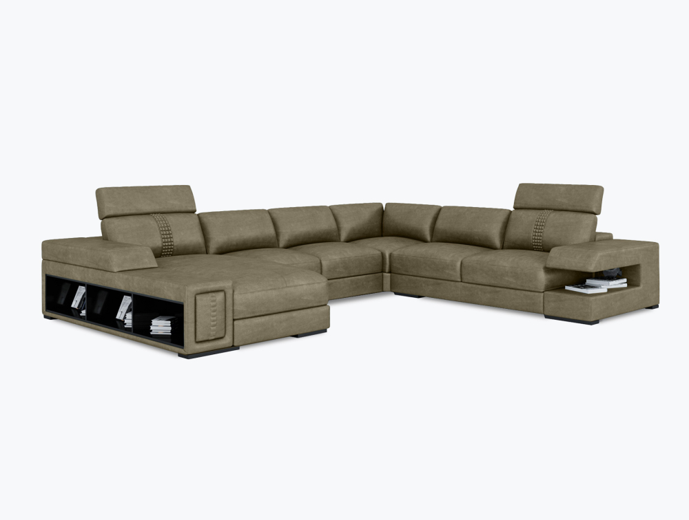 Athens Leather L-Shape Corner&amp;amp;amp;amp;amp;amp;amp;amp;nbsp;Sofa-Leather-Corner-Atmosphere