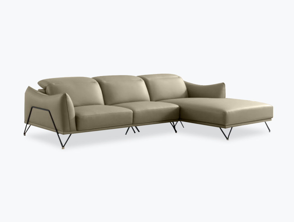 Milan Leather Sofa-L-Shape-Leather-Atmosphere