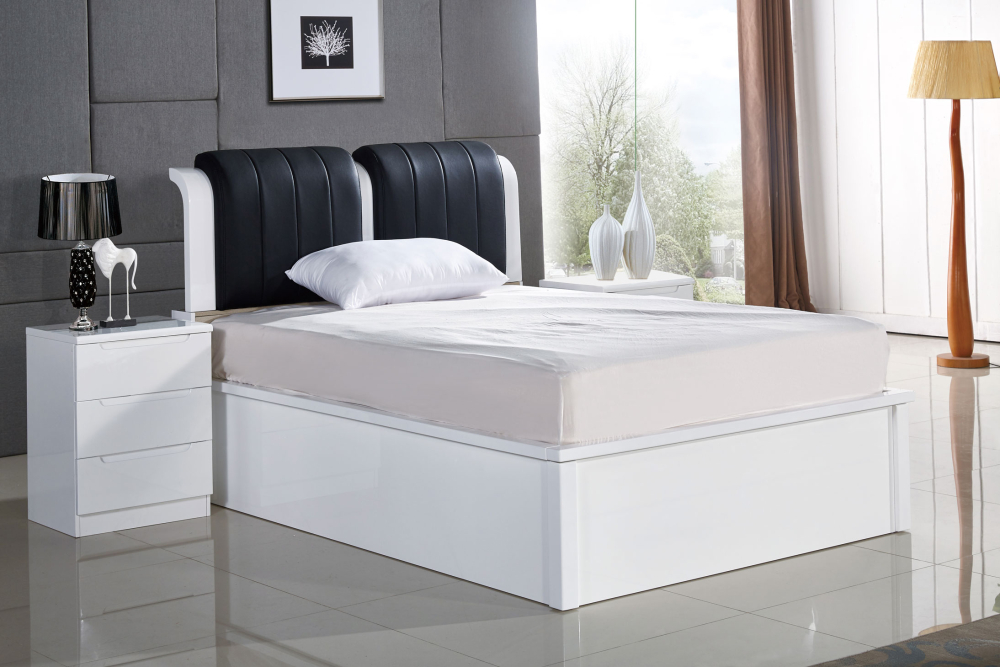 Dublin Black & White Bed-Single-Default