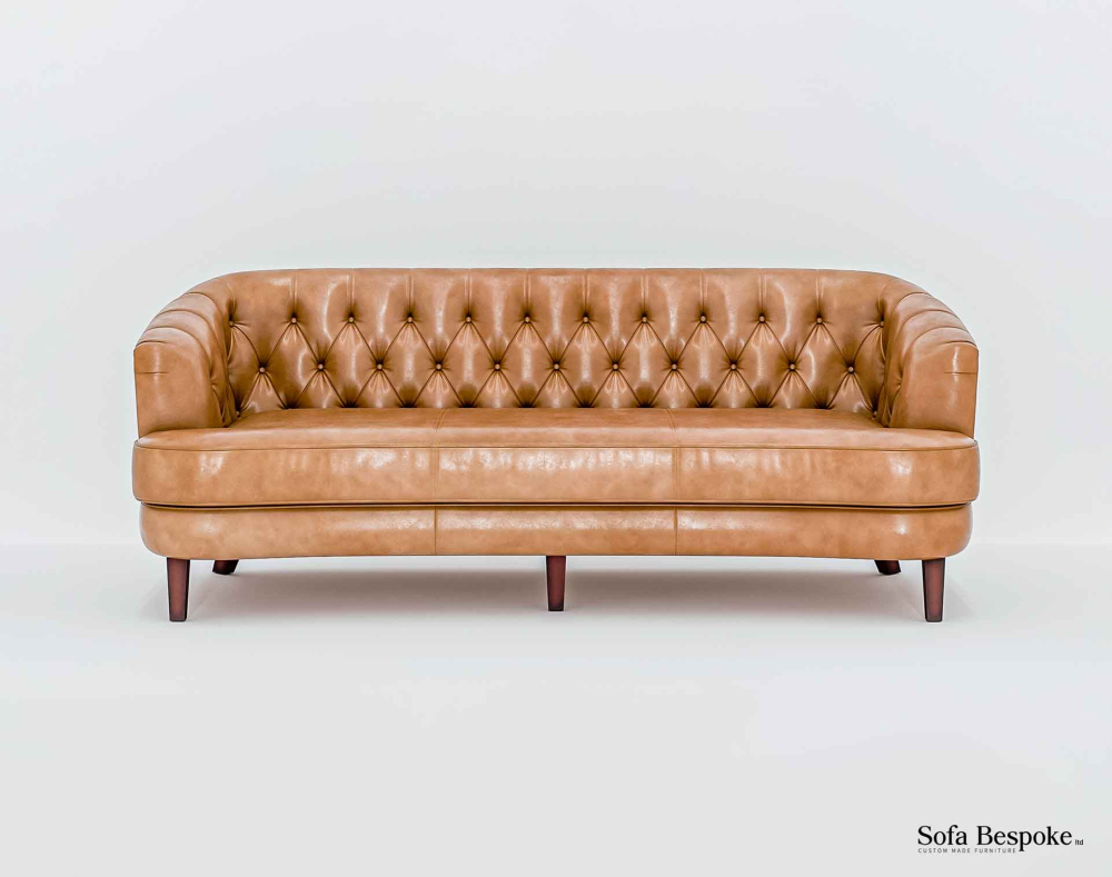 Benton Leather Sofa-3 Seater -Leather-Default