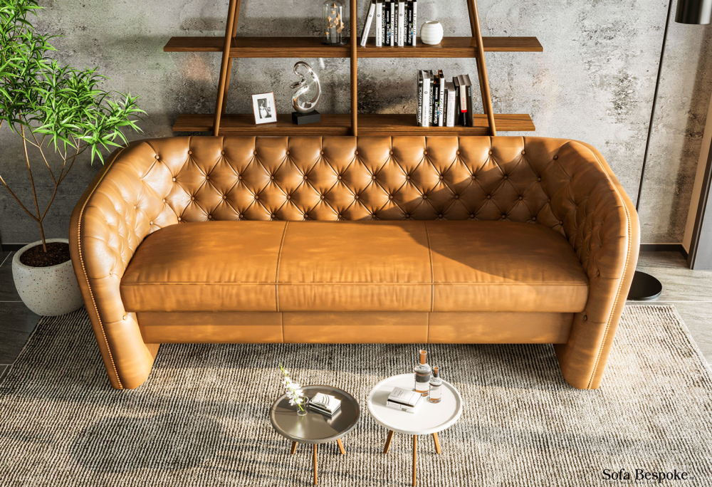 Denver 3 Seater Leather Sofa-Corner-Leather-Default