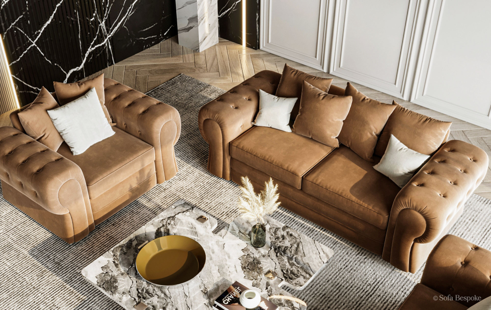 Durham Scatter Cushion Sofa -1 Seater -Wool-Default