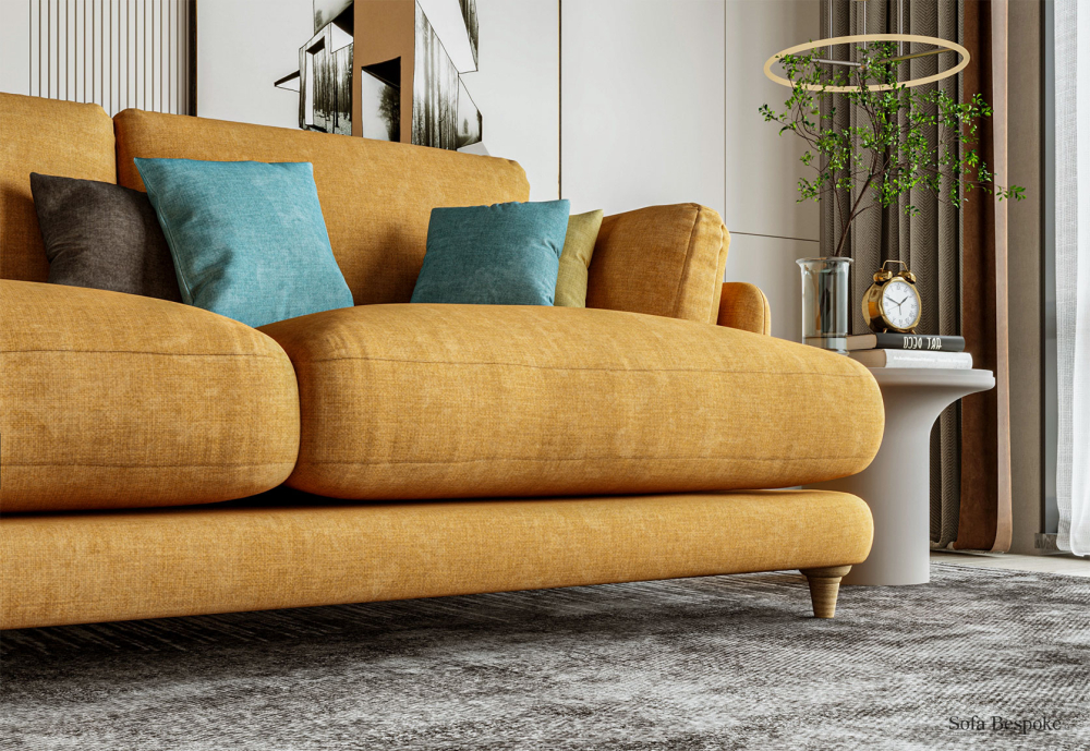 Fleecy Sofa-3 Seater -Velvet-Default