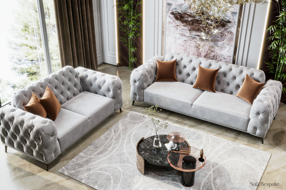 Magdeburg Sofa-3 Seater -Velvet-Default