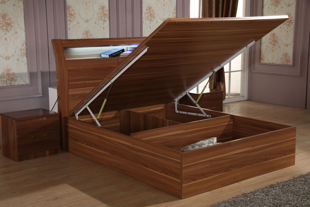 Moscow Maat Walnut Bed-Single-Default