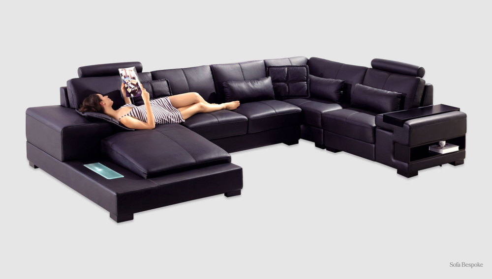 Prague U-Shape Leather Sofa-Leather-U-Shape-Default