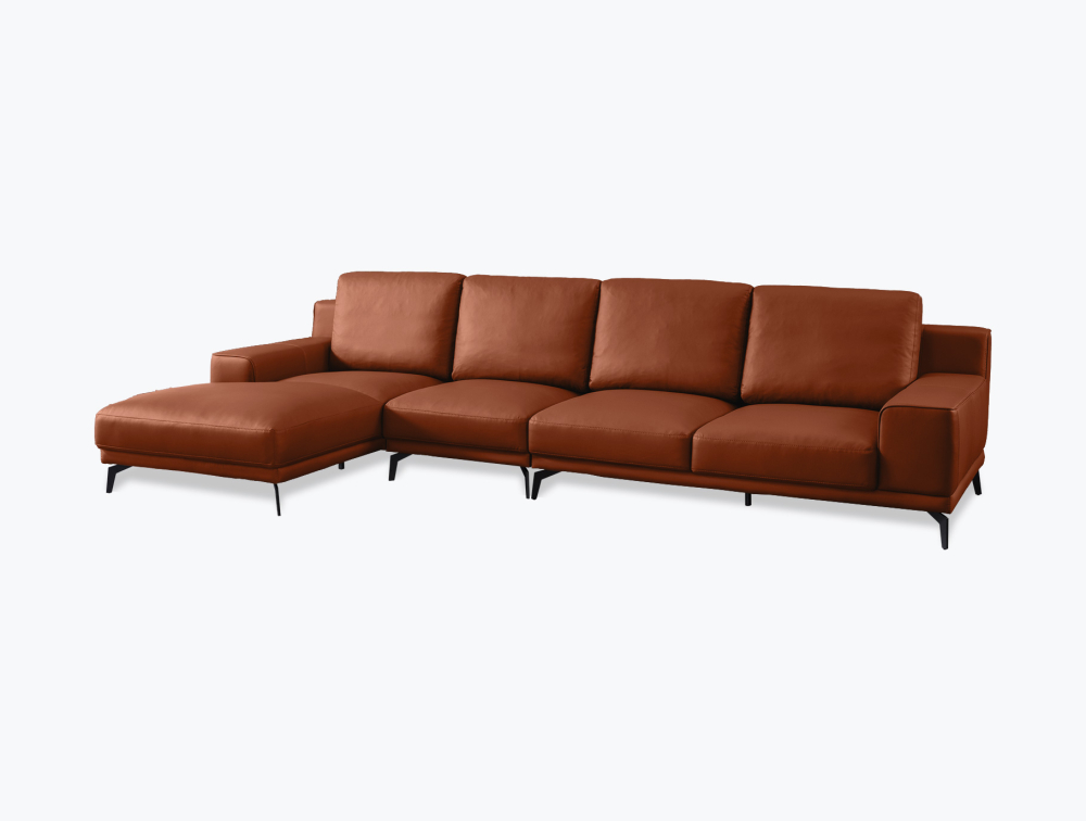 Florence Leather Sofa -Corner-Leather-Antique-Collection