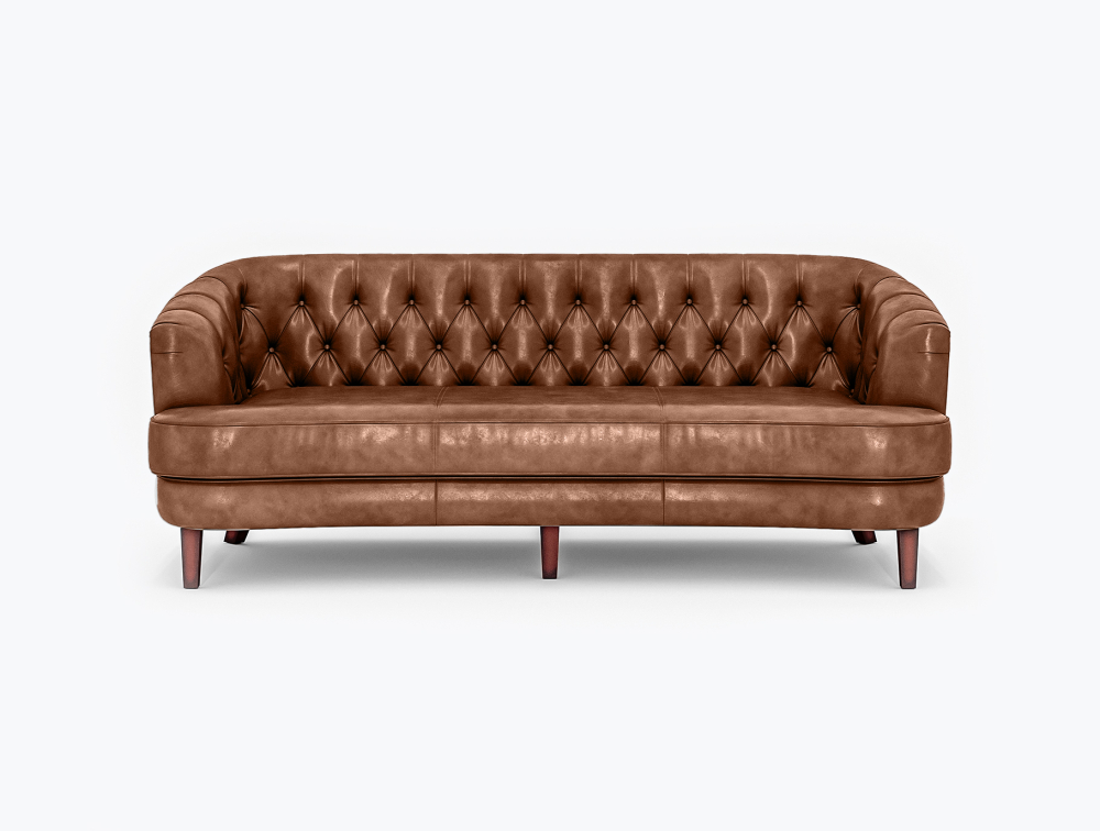 Benton Leather Sofa-1 Seater -Leather-TUSCANIA-COLLECTION