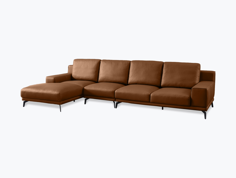 Florence Leather Sofa -Corner-Leather-Tosca