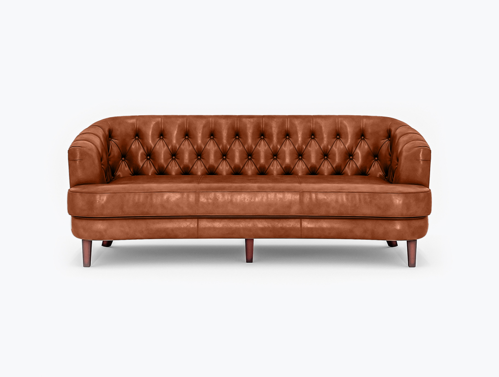 Benton Leather Sofa-3 Seater -Leather-CLASSIC